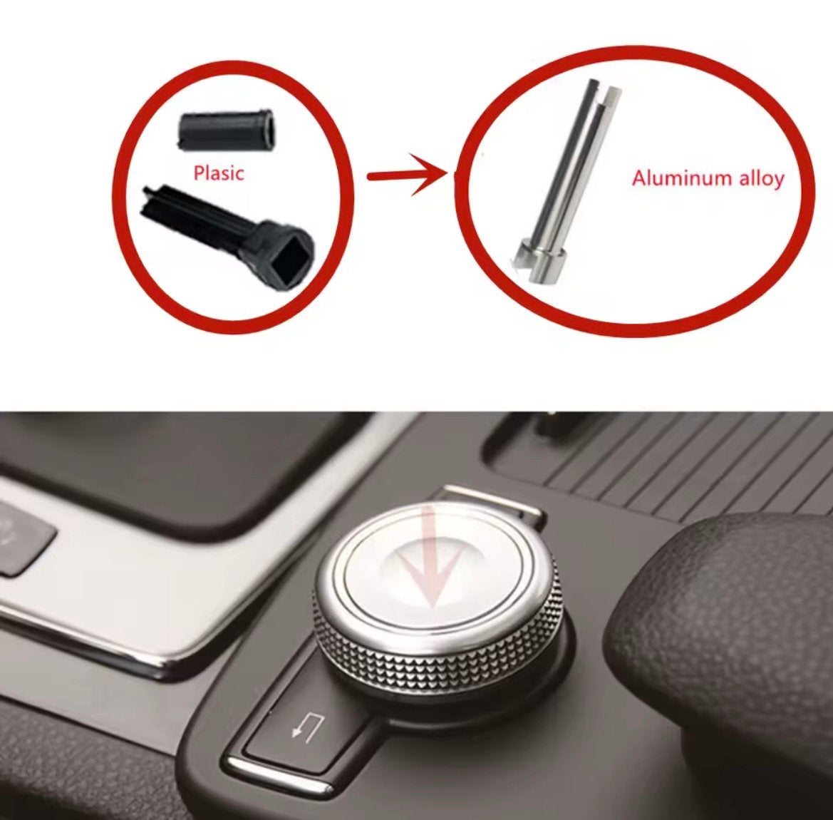 Mercedes Benz draaiknop scrollknop reparatie as, Ophalen of Verzenden