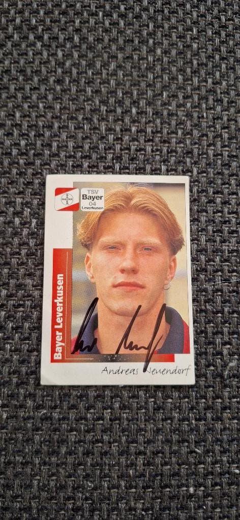 Panini sticker met handtekening Zecke Neuendorf # Leverkusen, Verzamelen, Sportartikelen en Voetbal, Ophalen of Verzenden, Nieuw