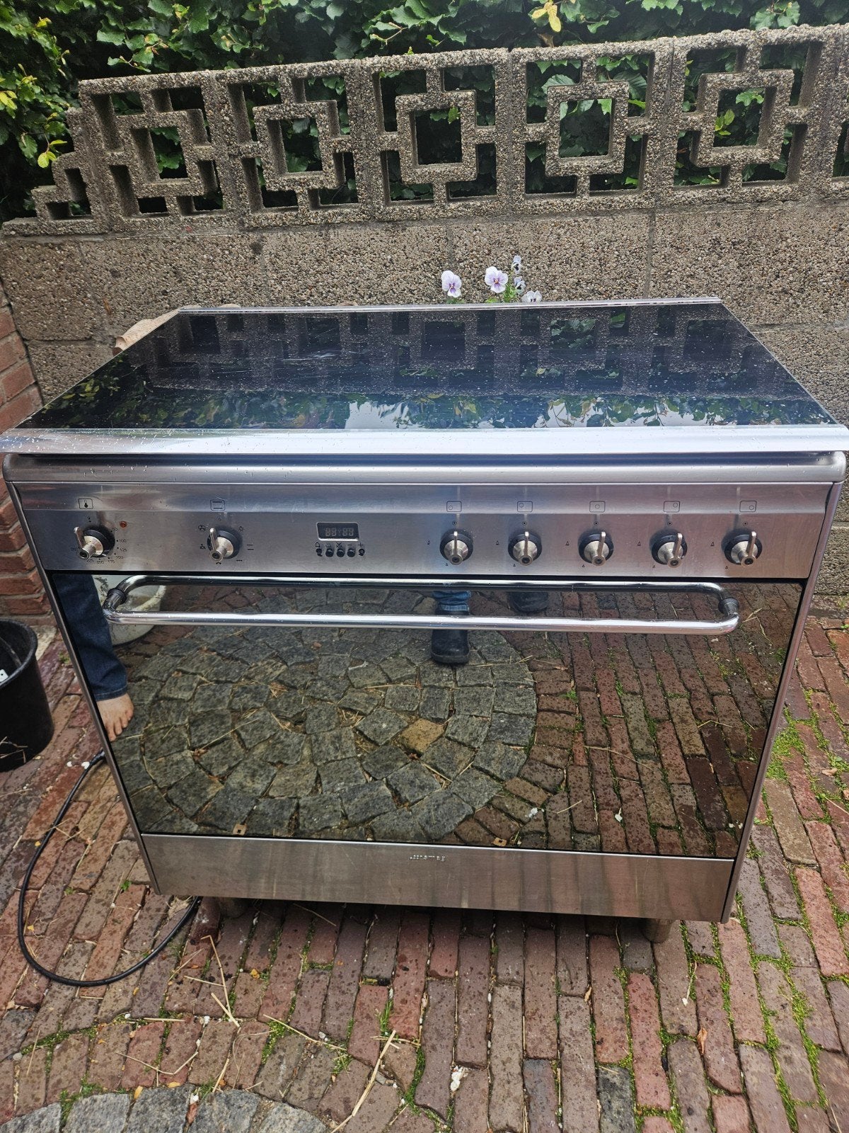 Smeg oven met gasfornuis, Witgoed en Apparatuur, Fornuizen, Ophalen, 60 cm of meer, Gas, Vrijstaand