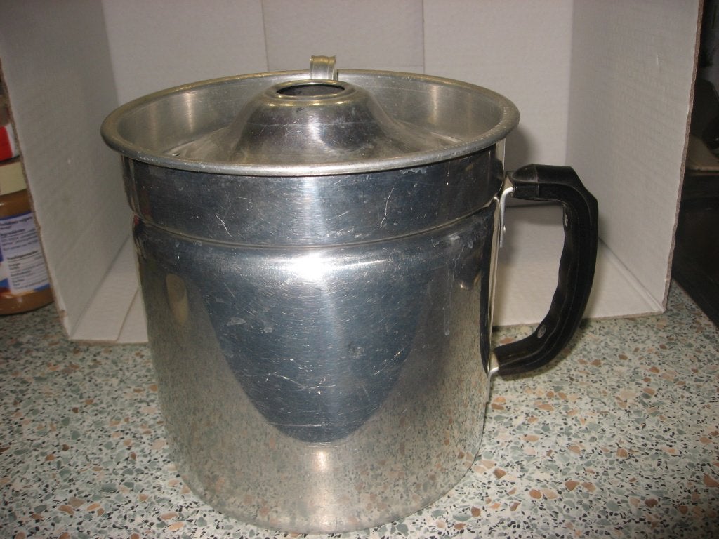 Selecta retro Melk koker van Aluminium met fluit, Ophalen of Verzenden, Huis en Inrichting