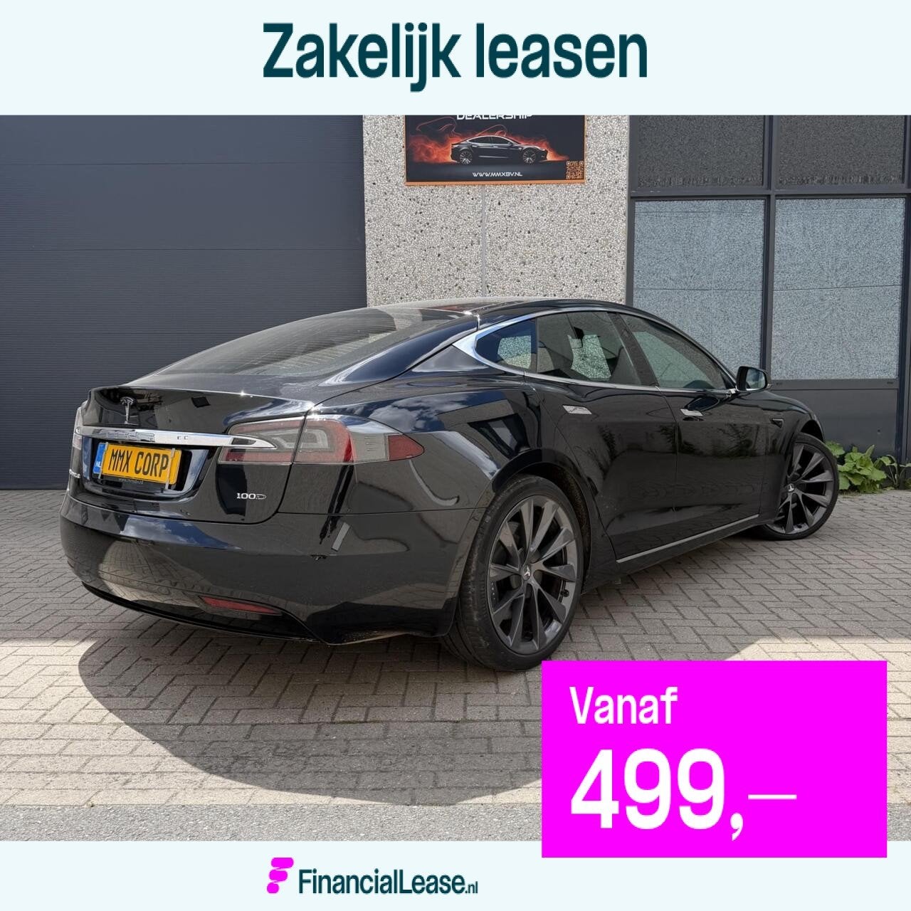 Tesla Model S 100D + EAP, Auto's, Tesla, Bedrijf, Lease, Financial lease, Model S, 360° camera, 4x4, ABS, Achteruitrijcamera, Adaptive Cruise Control