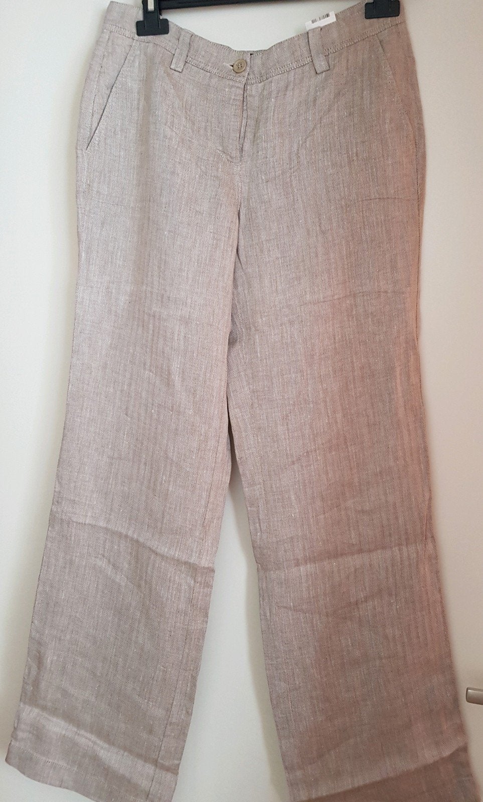 linnen damesbroek, Cambio, Beige, Maat 42/44 (L), Ophalen of Verzenden