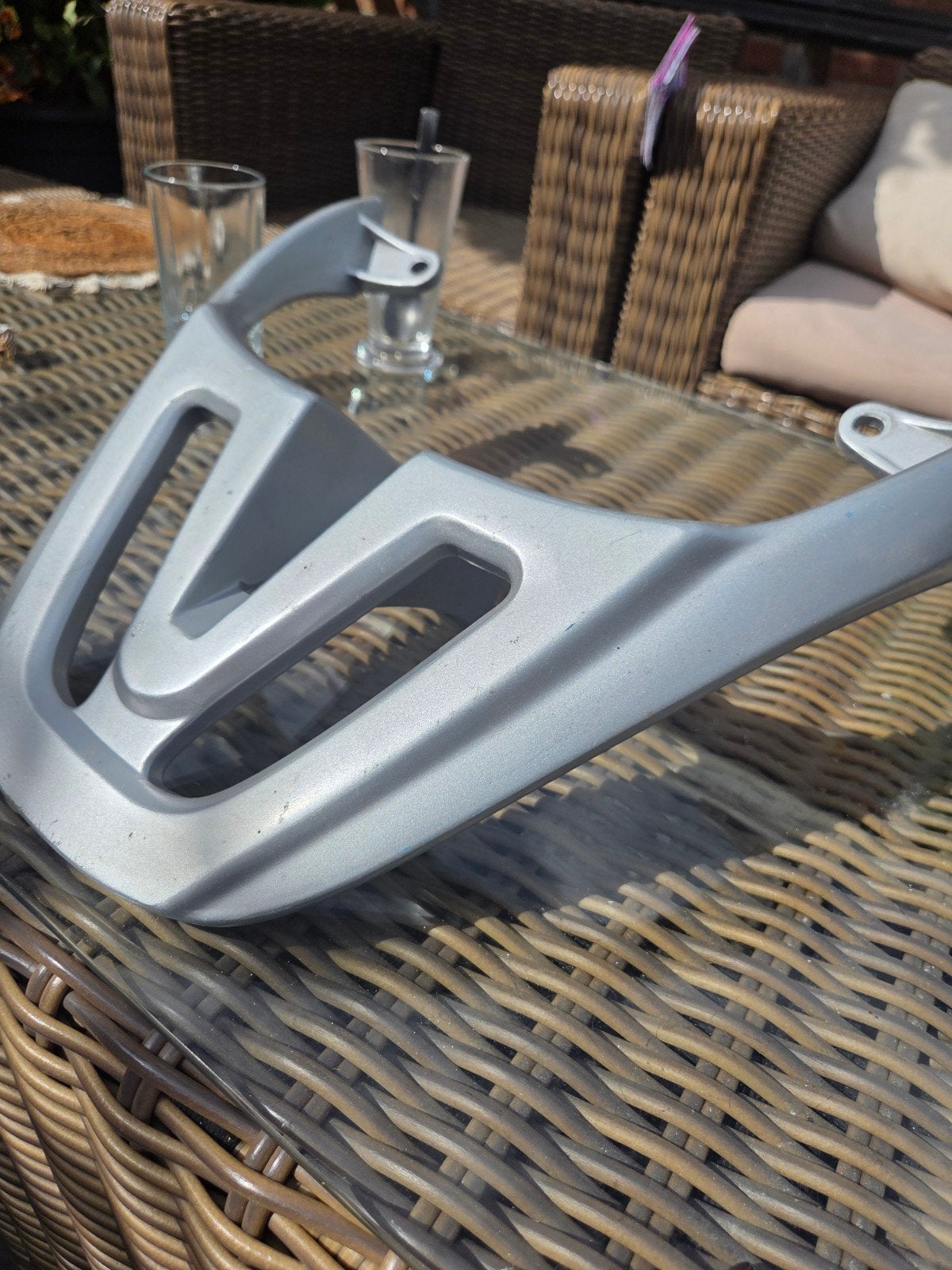 Achterdrager Sym Fiddle - Zilver, Fietsen en Brommers, Ophalen of Verzenden, Gebruikt, Overige typen, Overige merken