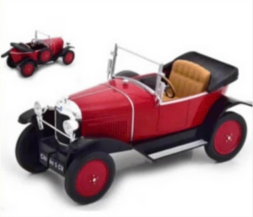 Citroen 5CV donker ROOD schaal 1/18 MODELCAR ref. MCG18286, Verzenden, Nieuw, Auto, Overige merken