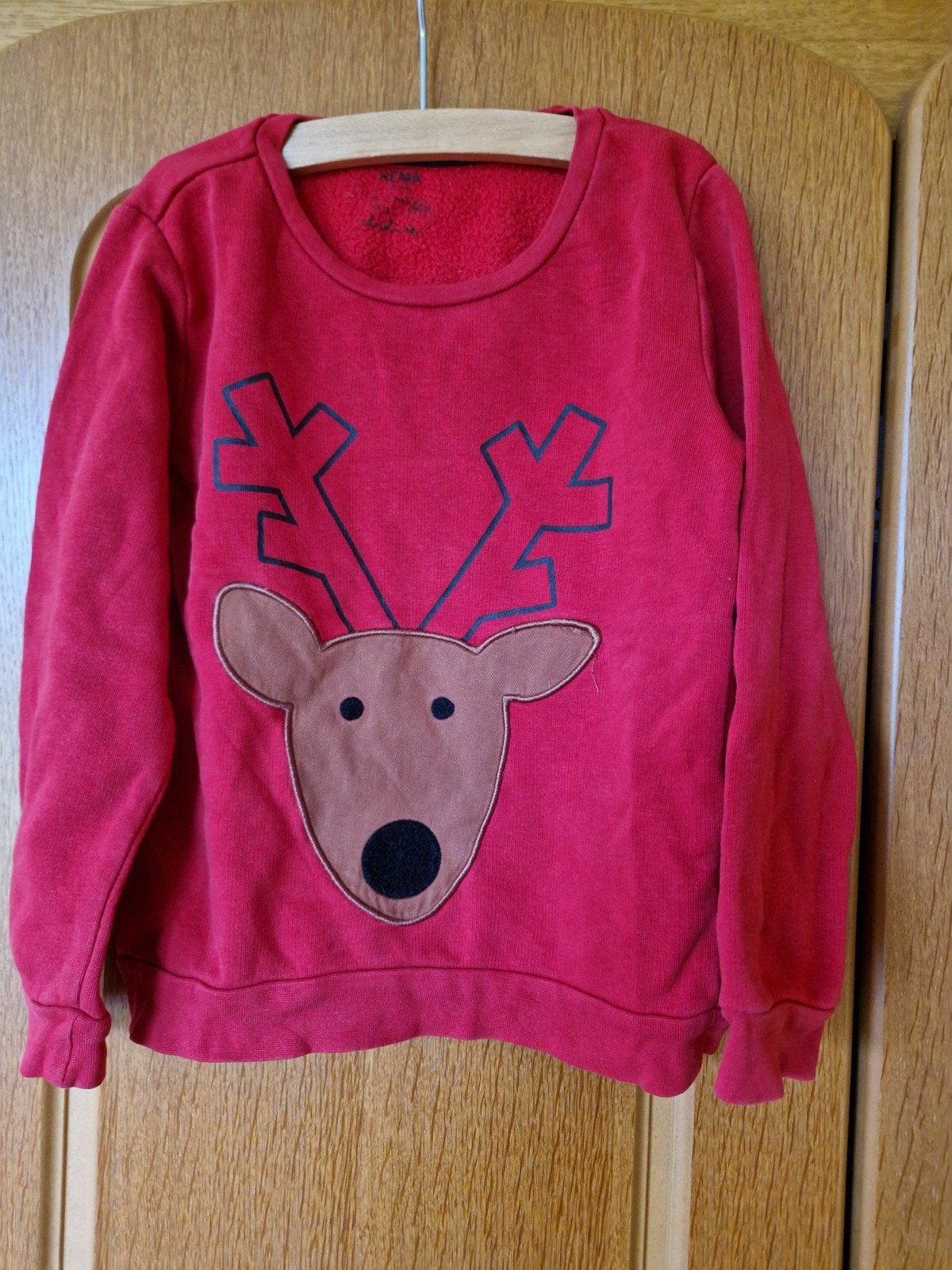 Hema Kersttrui Rendier Rood - Maat 110/116, Ophalen of Verzenden, Gebruikt, Hema, Jongen of Meisje