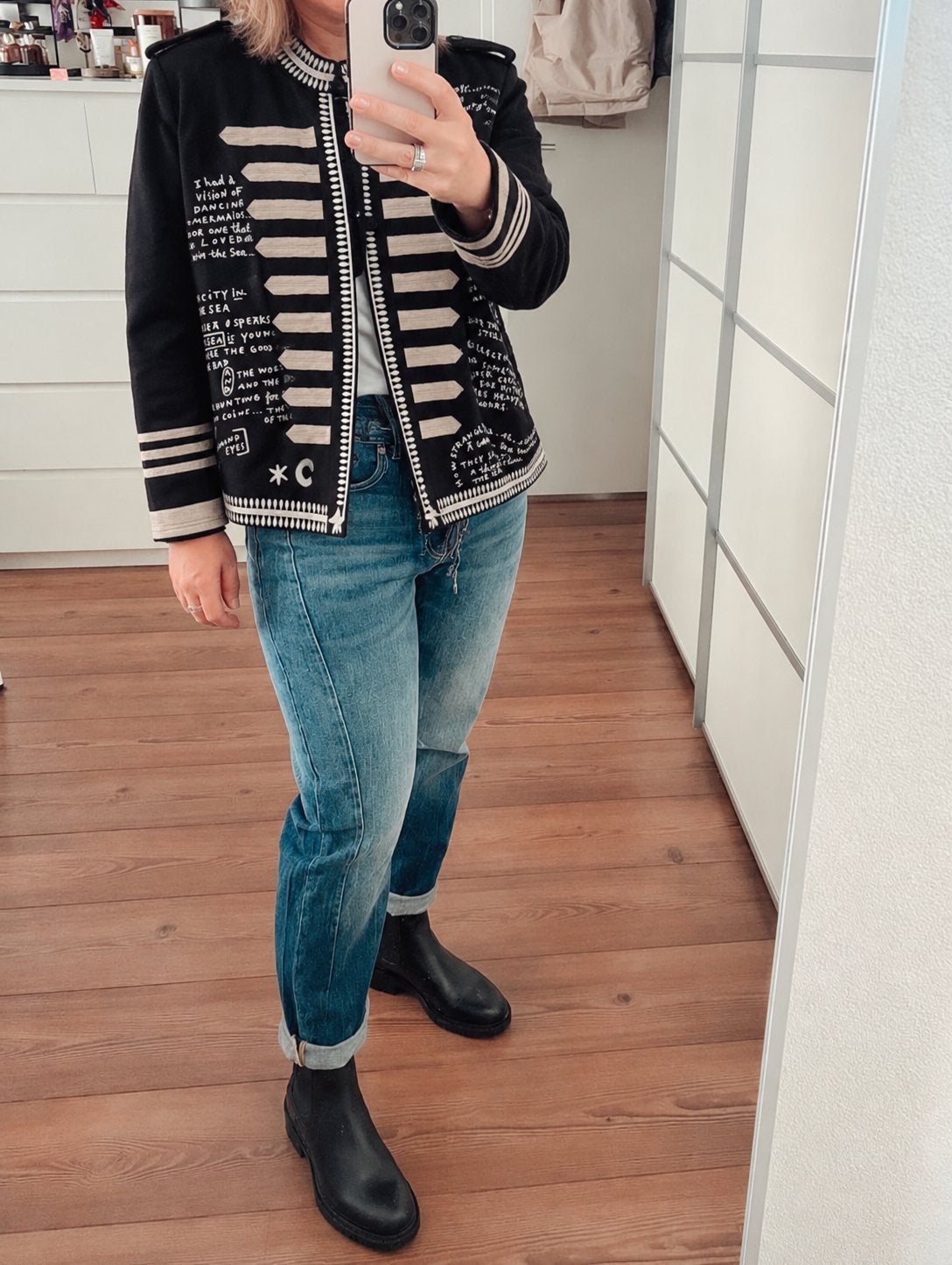 Scotch & Soda Maison Scotch Jasje Zwart Maat M, Ophalen of Verzenden, Zo goed als nieuw, Maat 38/40 (M), Zwart