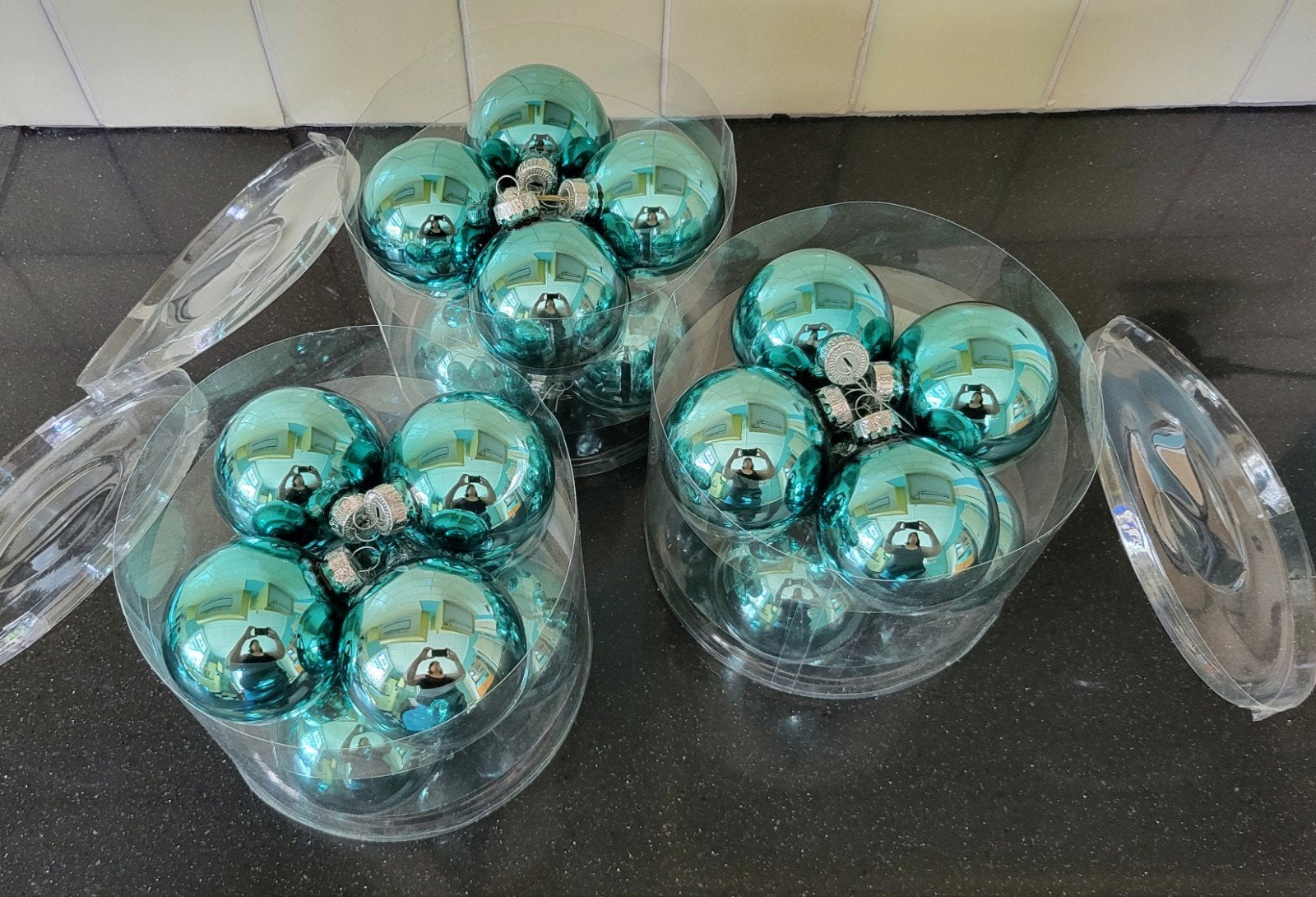 Diverse kerstballen en kerstversiering, Ophalen, Zo goed als nieuw
