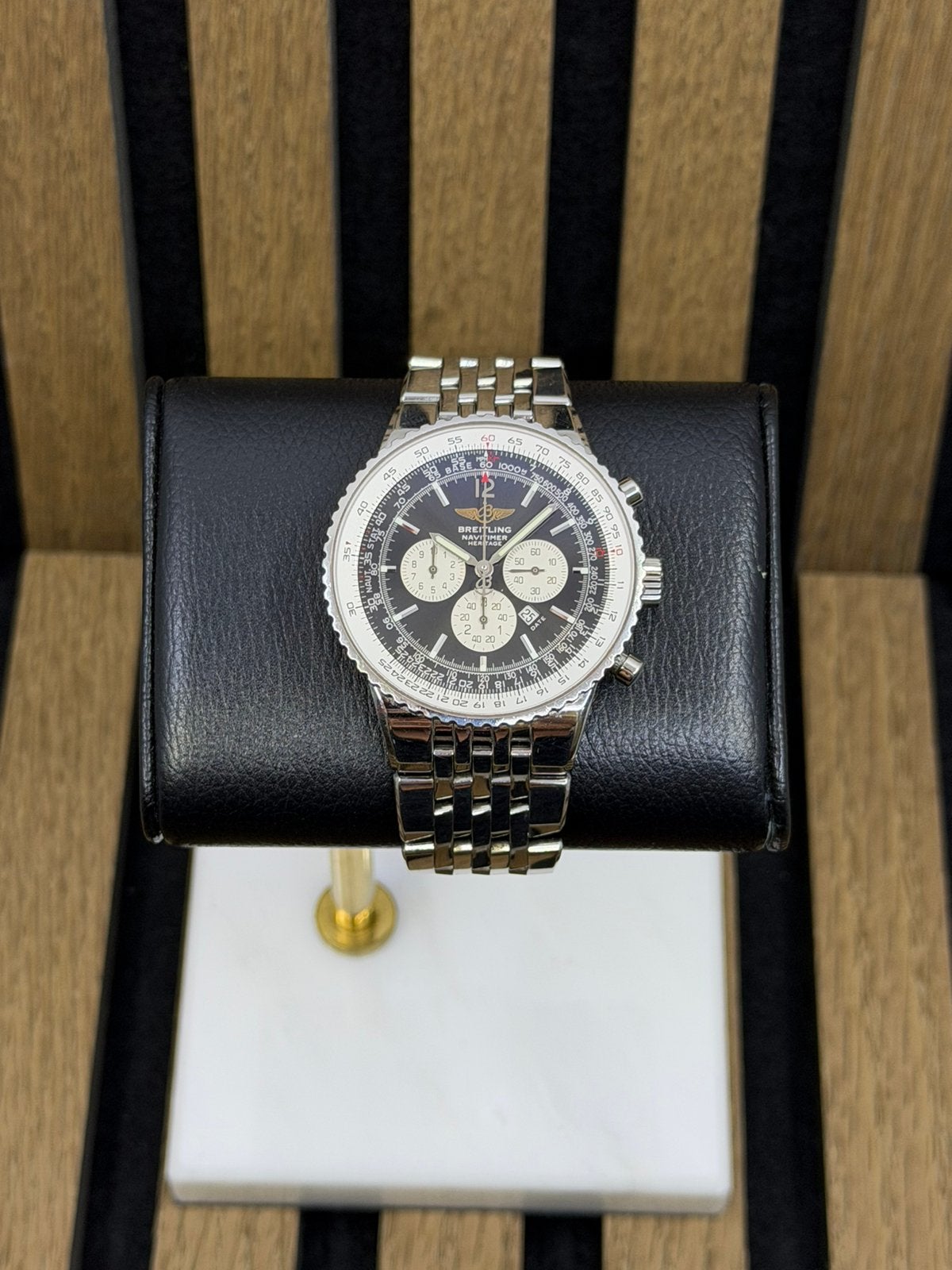 Breitling Navitimer Heritage A35340 heren horloge, Staal, Staal, Verzenden, Breitling