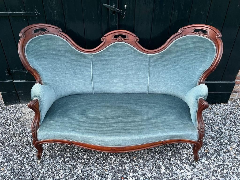 Brocante bank in mooie staat, Antiek en Kunst, Ophalen