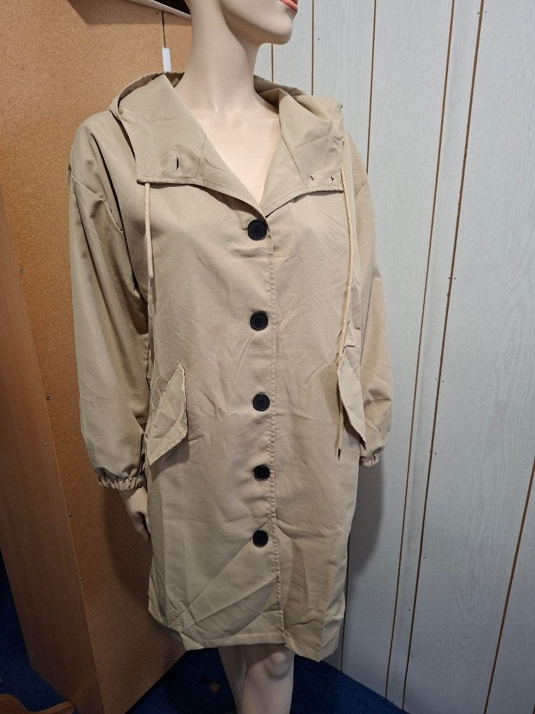 Beige tussen jas maat L NIEUW, Ophalen of Verzenden, Nieuw, Maat 38/40 (M), Beige