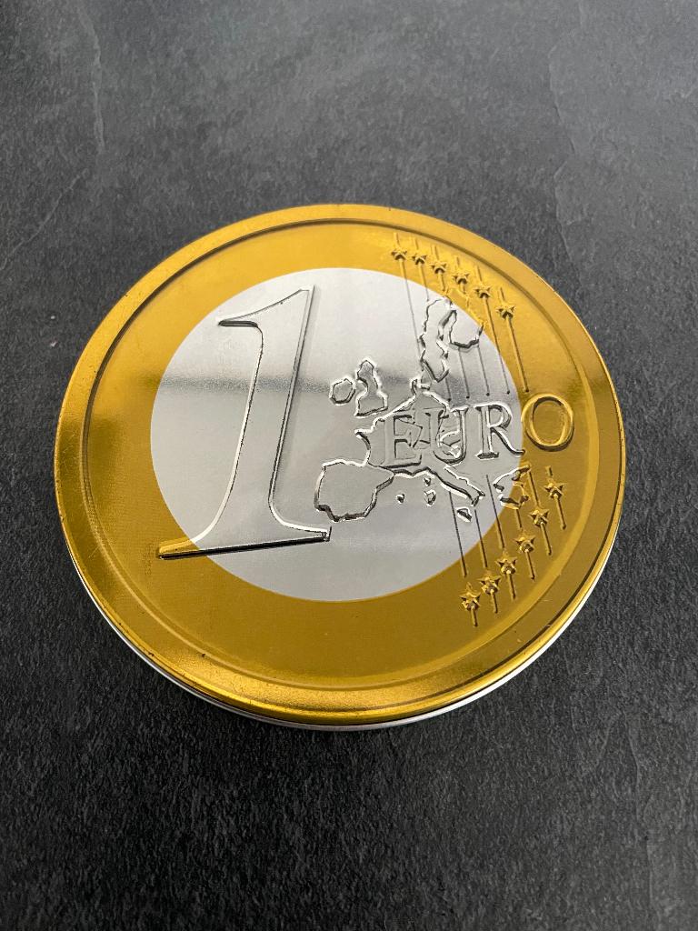 Euro Evergreens – CD in 1 euro blikje., Ophalen of Verzenden, Zo goed als nieuw