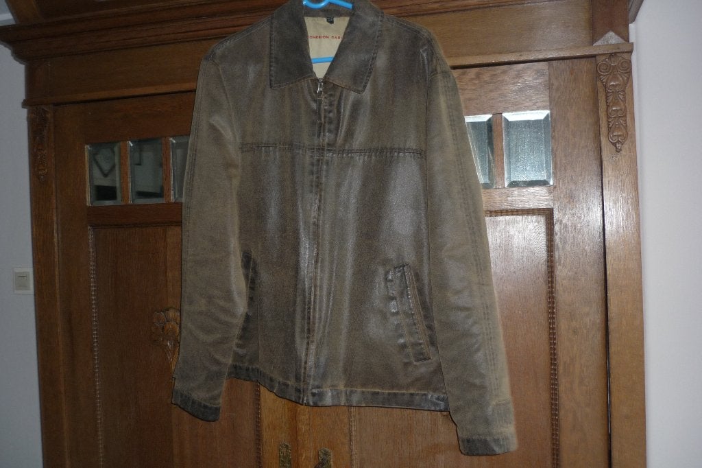 suede  jas, Ophalen of Verzenden, Zo goed als nieuw, Maat 56/58 (XL), Bruin