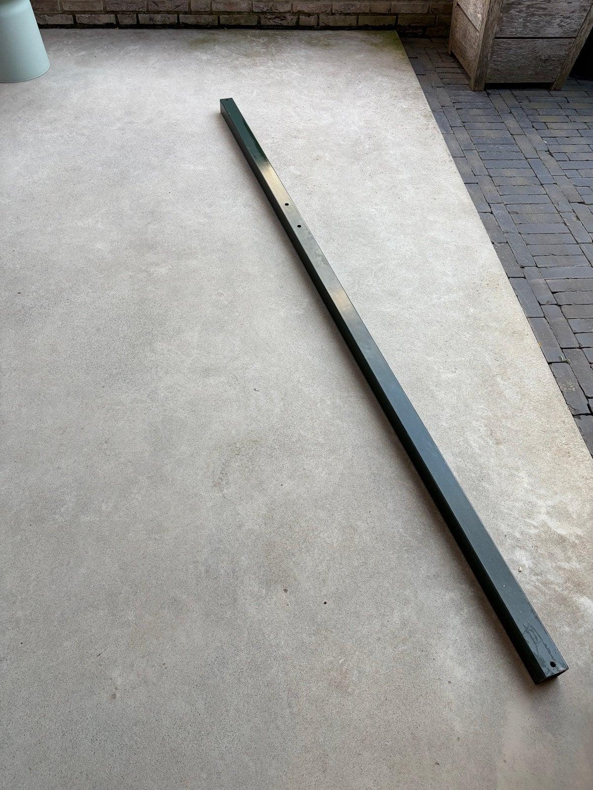 Robuuste Hekwerkstaander 60x60mm, 2.60m - Dubbelstaafmat, Ophalen, Nieuw, IJzer, Dubbelstaafmat hekwerk