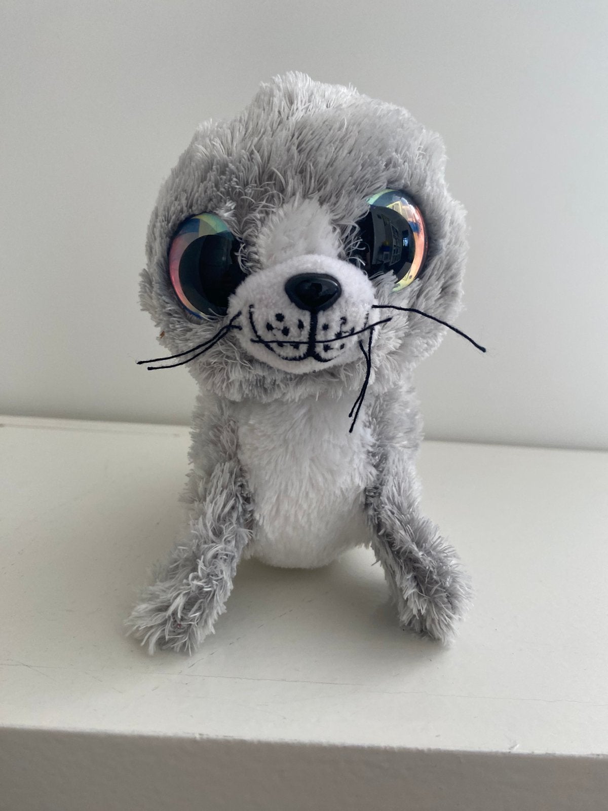 Lumo Stars knuffel zeehond 18 cm lang, Ophalen, Zo goed als nieuw, Grijs, Overige typen