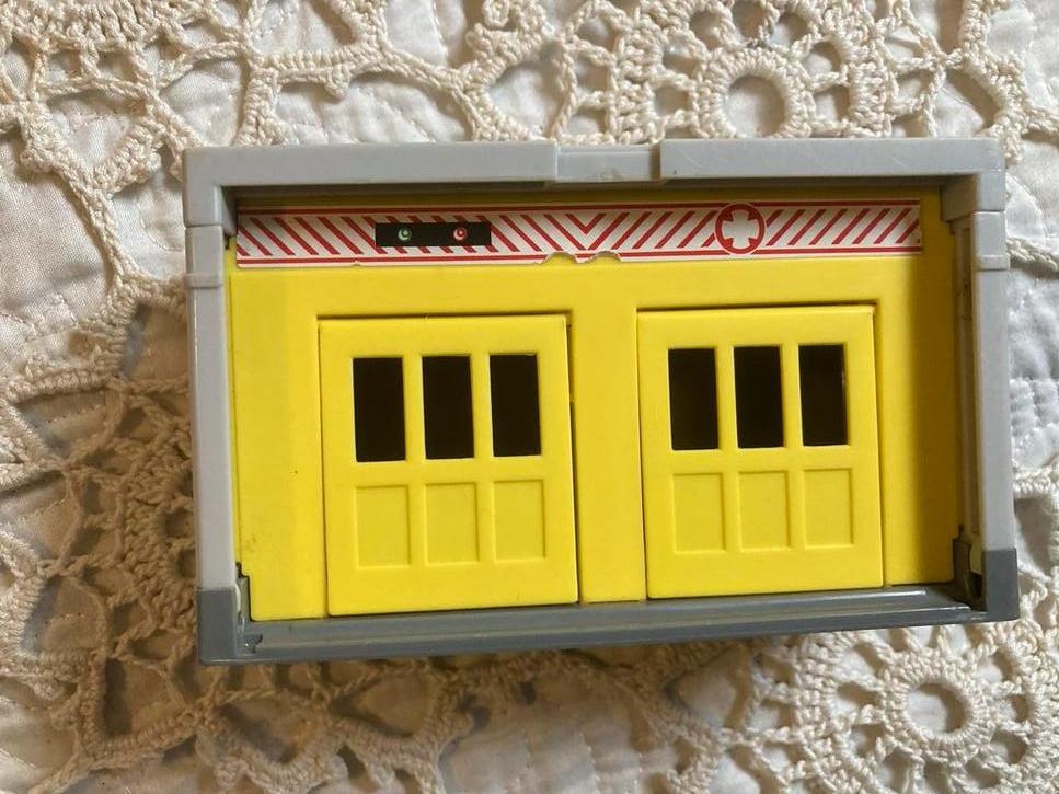 Vintage Matchbox speelset/garage reddingsdiensten, Ophalen of Verzenden, Gebruikt