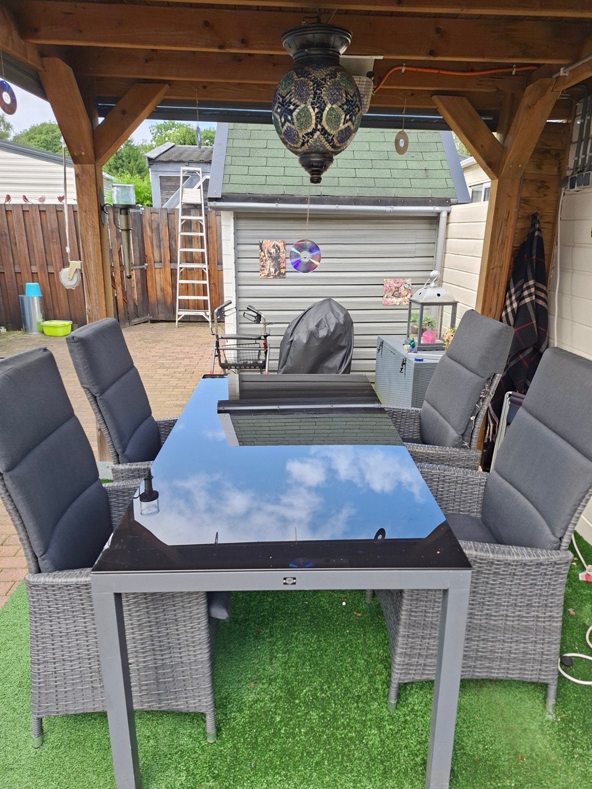 camping tafel,, Ophalen, Zo goed als nieuw, Aluminium, 4 zitplaatsen