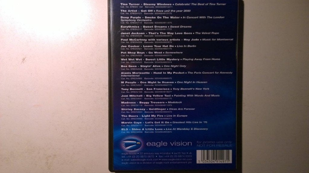 Eagle Vision DVD Promo Disc (DVD), Alle leeftijden, Ophalen of Verzenden, Zo goed als nieuw