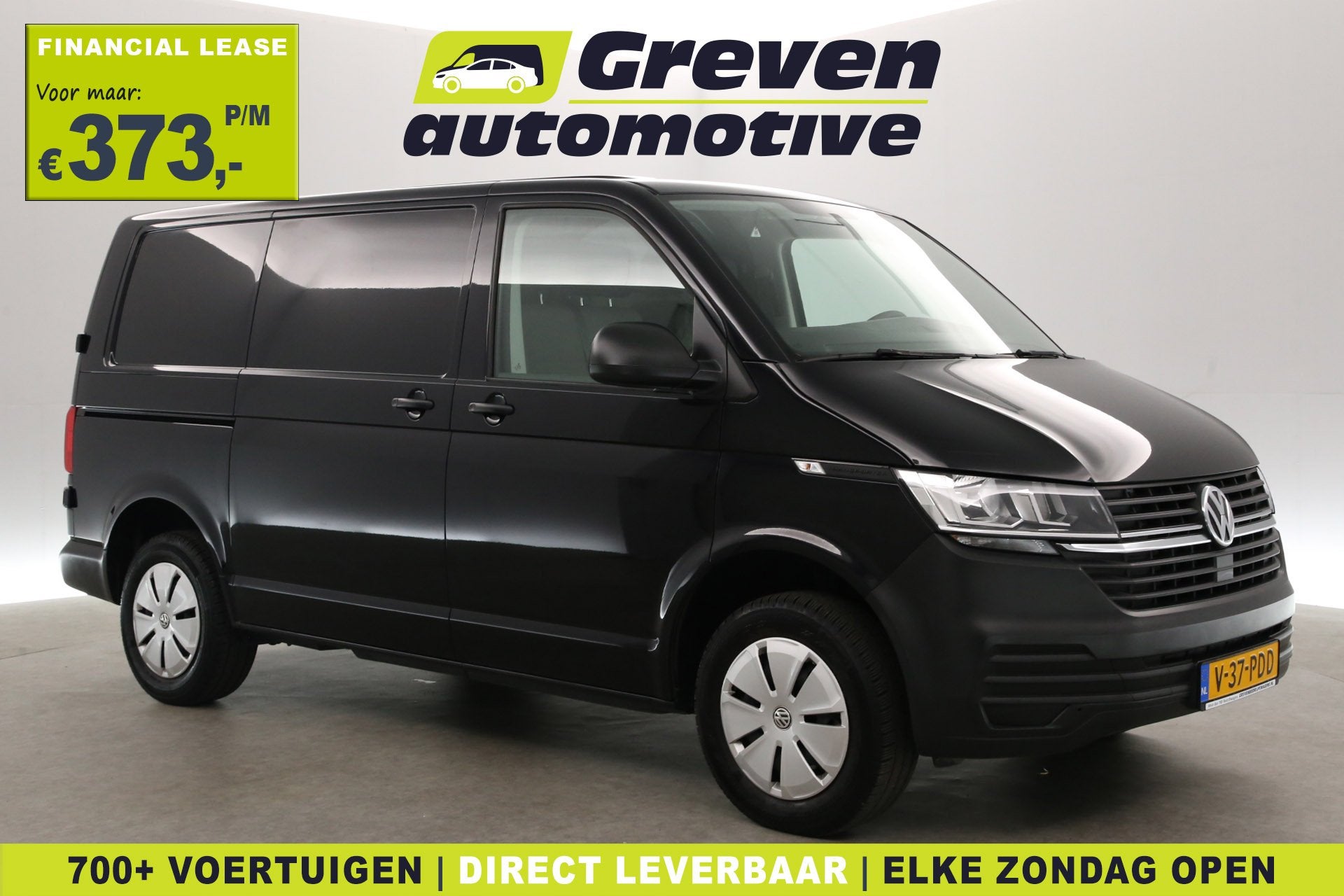 Volkswagen Transporter 2.0 TDI T6.1 L1H1 140PK | Airco | 3 Z, Gebruikt, Volkswagen, Zwart, Bedrijf