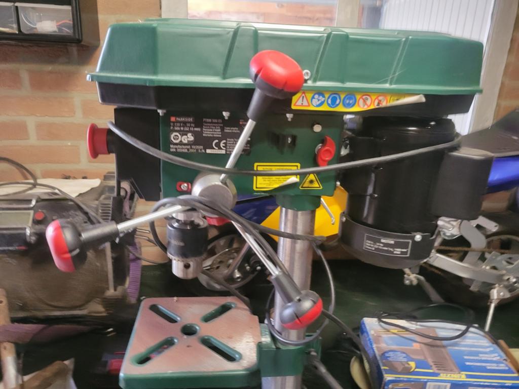 Parkside Kolomboormachine PTBM 500 E5, Ophalen of Verzenden, Gebruikt, 400 tot 600 watt, Kolomboormachine