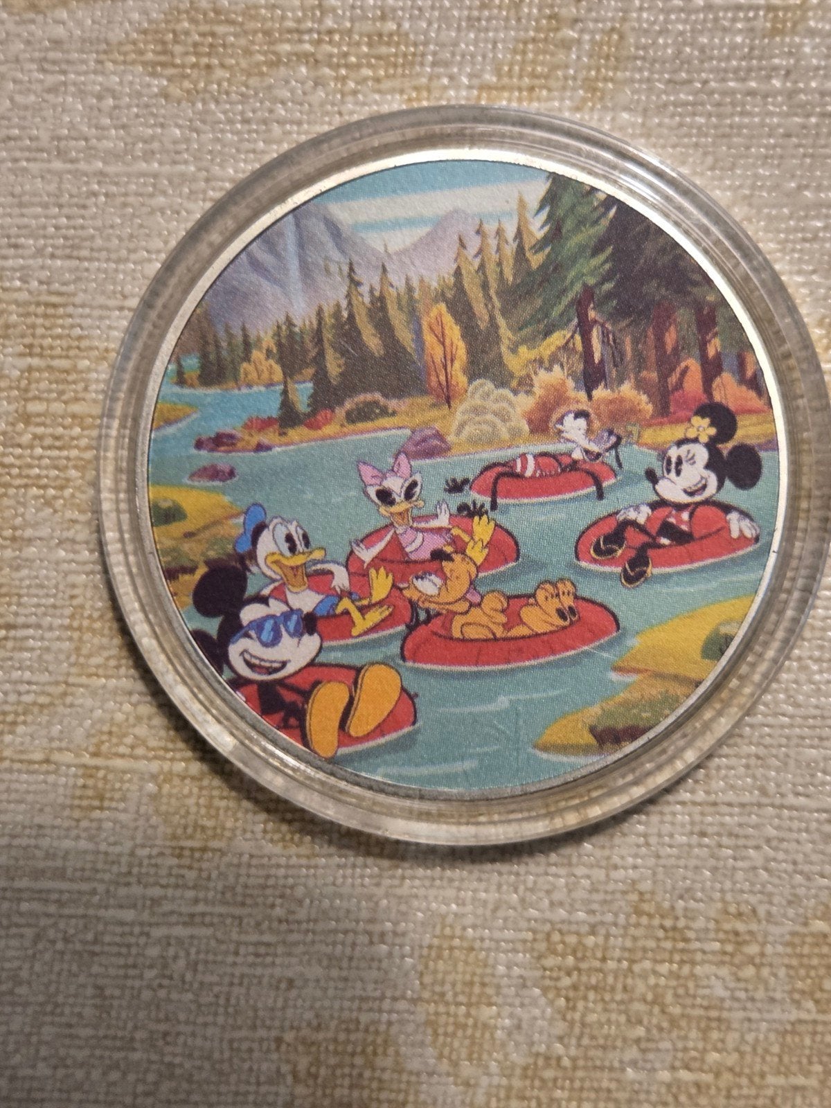 Disney Vrienden op de Rivier - Verzamelmunt, Ophalen of Verzenden, Mickey Mouse