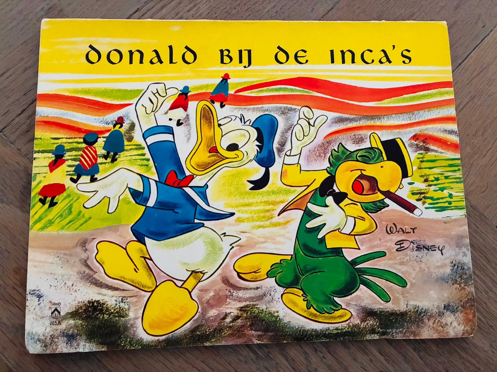 Disney "Donald bij de Inca's" (1962) – Pop-up boek, Ophalen of Verzenden, Gelezen