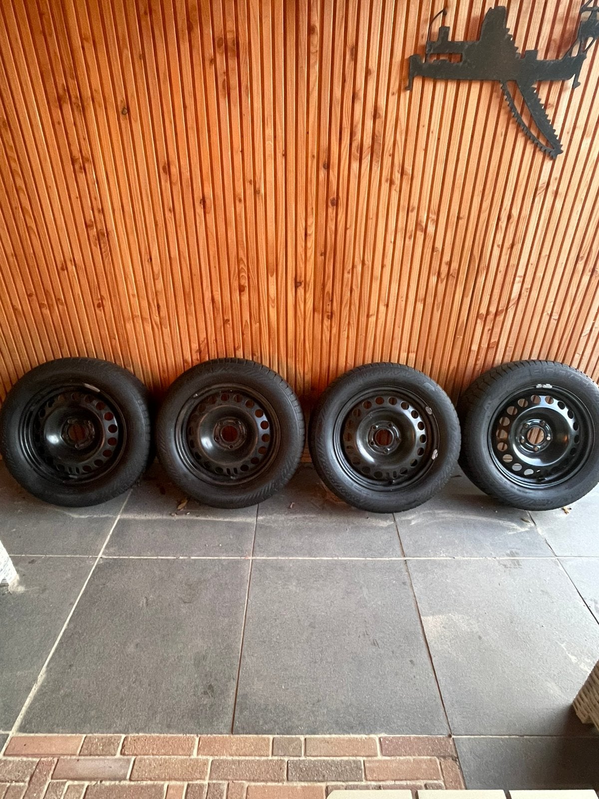 Velgen winterbanden 205x60x16, Ophalen, Gebruikt, Banden en Velgen, Personenwagen