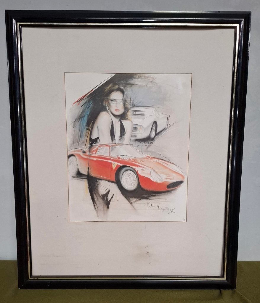 Zeefdruk Ferrari 250 LM, Ophalen