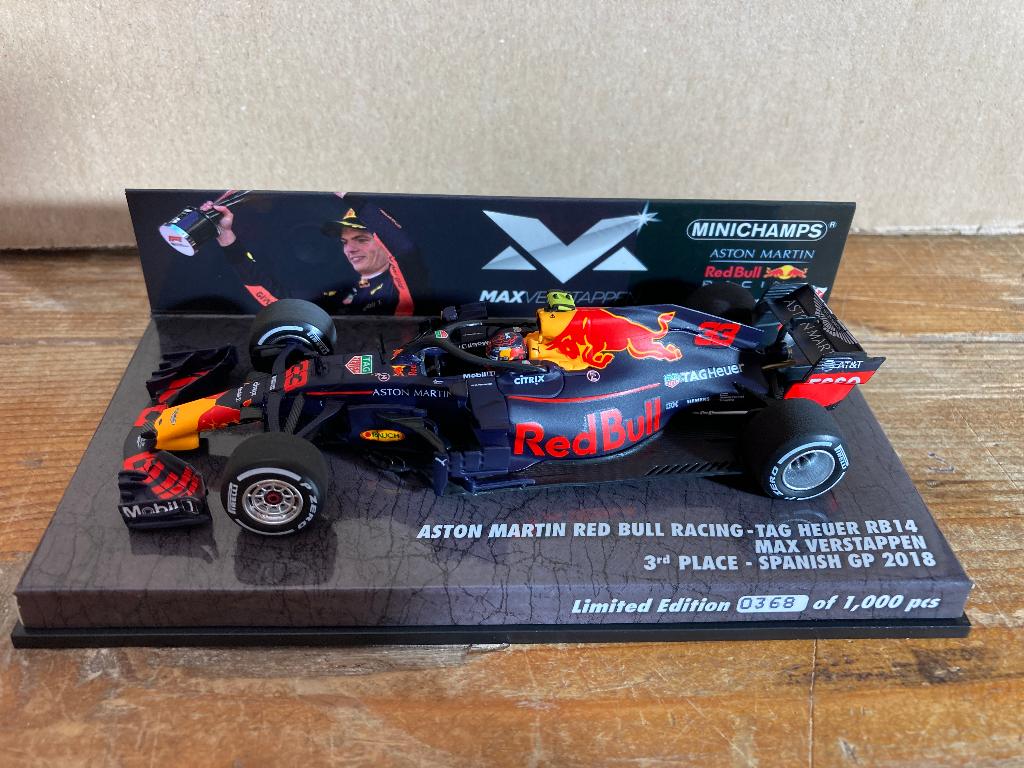 ✅ Max Verstappen 1:43 3rd Place Spanish GP 2018 editie 35, Verzamelen, Automerken, Motoren en Formule 1, Nieuw, Formule 1, Ophalen of Verzenden