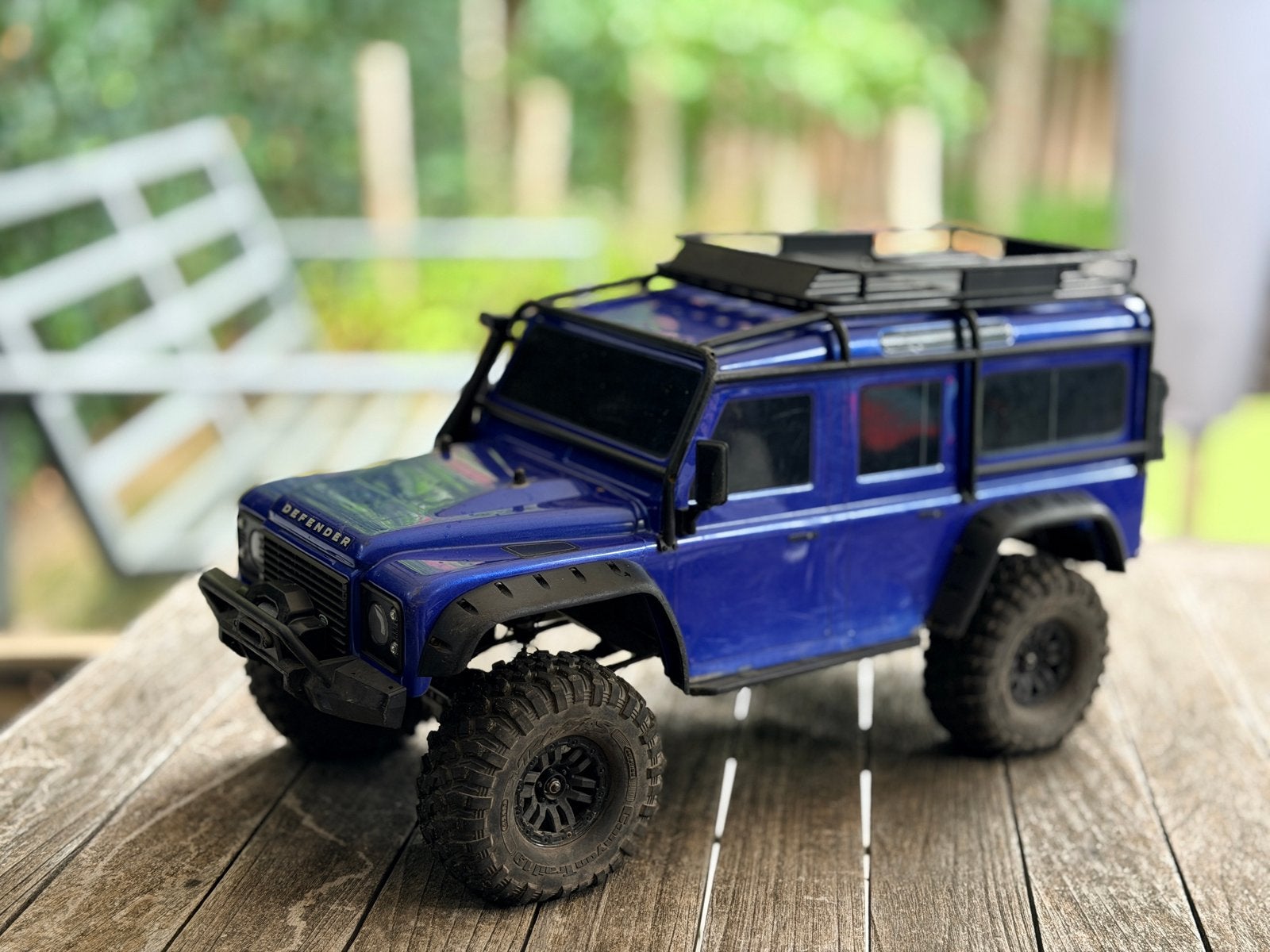 Traxxas TRX-4 Land Rover Defender RC Crawler (RTR), Hobby en Vrije tijd, Auto offroad, Zo goed als nieuw, Schaal 1:10, RTR (Ready to Run)