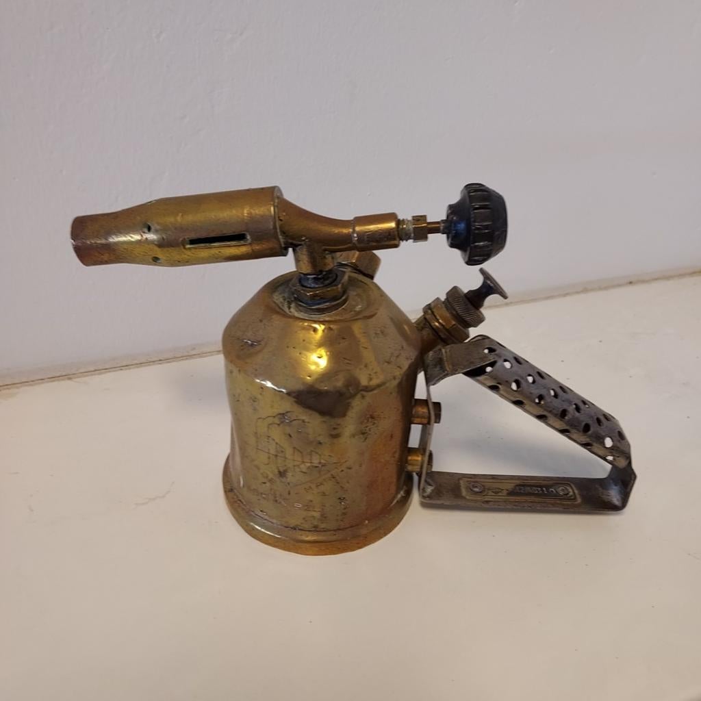 Antieke messing soldeerlamp - Vintage brander, Ophalen of Verzenden