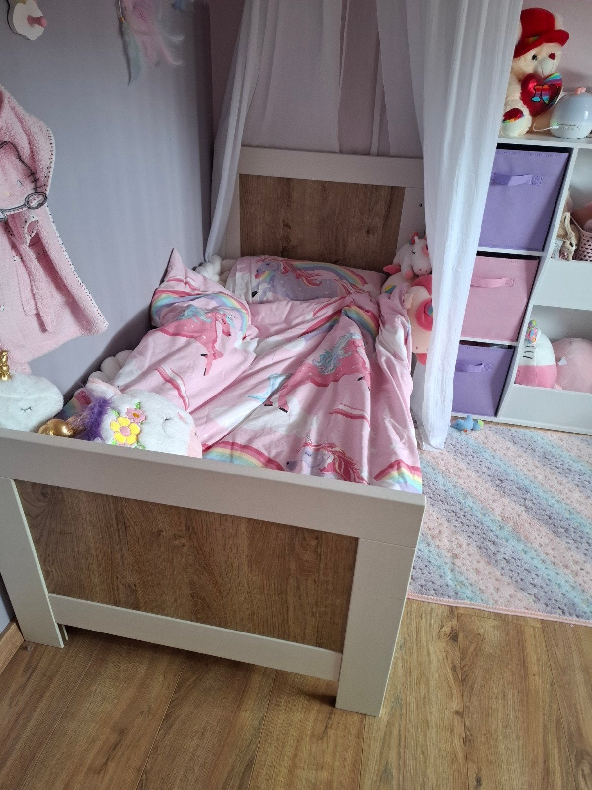 Interbaby Parma meegroei ledikant 70x140, Gebruikt, 70 tot 85 cm, 140 tot 160 cm, Ophalen