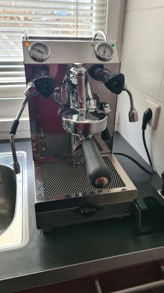 VBM Domobar junior HX met Ascaso koffiemolen + accessoires, Witgoed en Apparatuur, Koffiezetapparaten, Ophalen, Gebruikt, Espresso apparaat