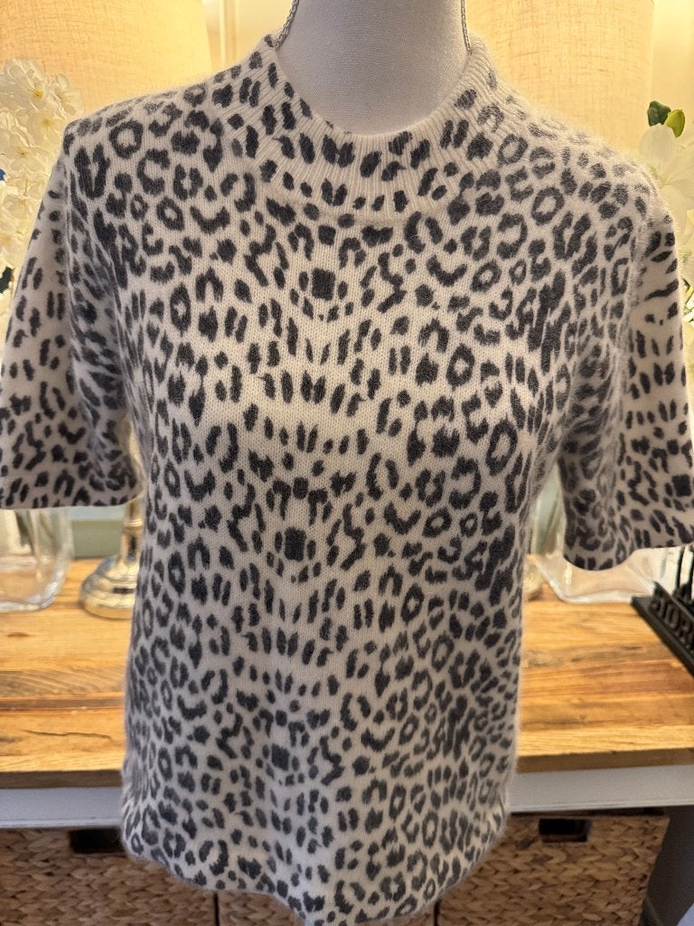 Zwart-Witte angora trui Abla Moda, 40/M, perfecte staat., Kleding | Dames, Ophalen of Verzenden, Zo goed als nieuw, Maat 38/40 (M)