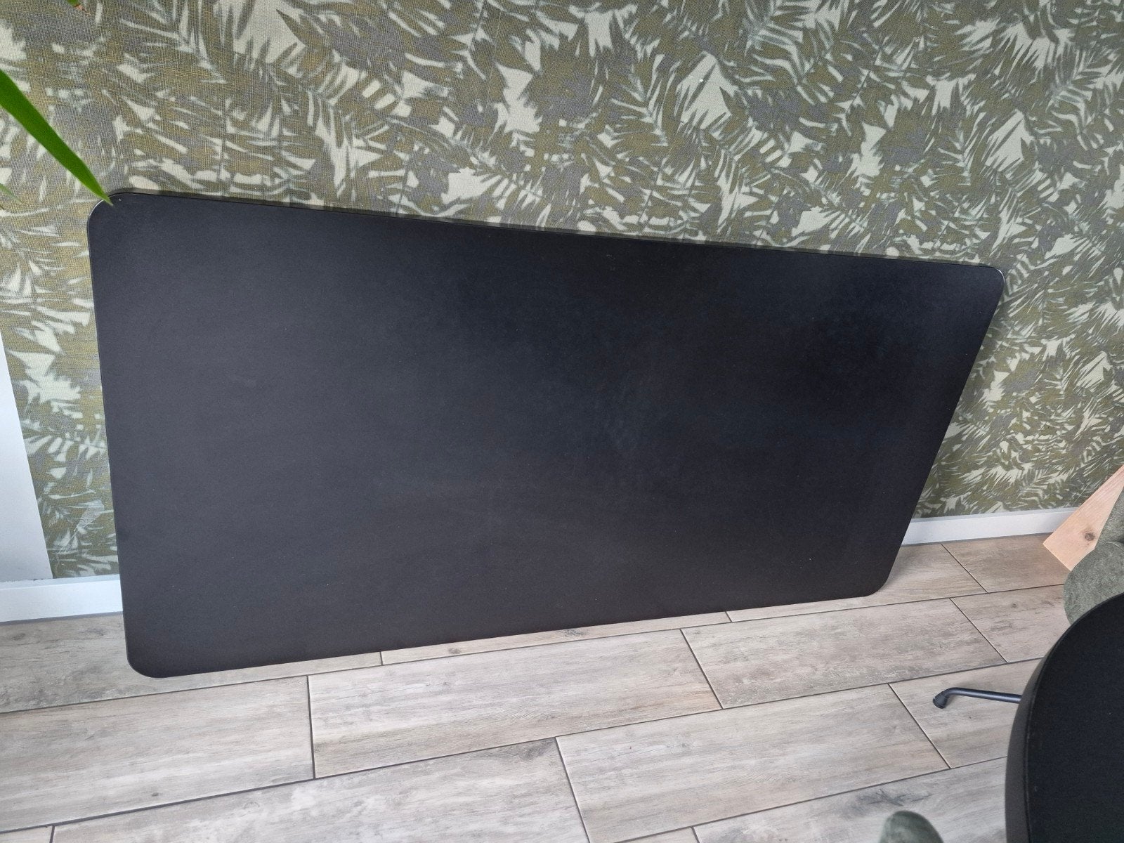 Tafelblad zwart melamine 180x90 cm, Ophalen, 50 tot 100 cm, Vijf personen of meer, 150 tot 200 cm