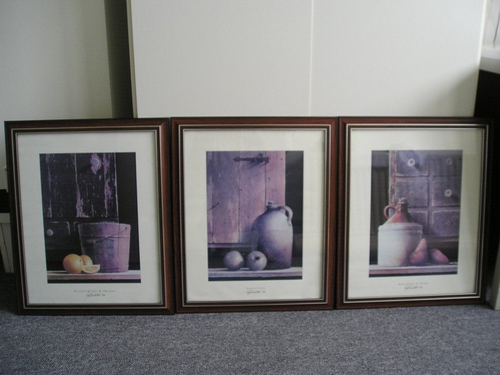 3 mooie schilderijen met stilleven, 50 – 75, Minder dan 50 cm, Ophalen of Verzenden, Zo goed als nieuw