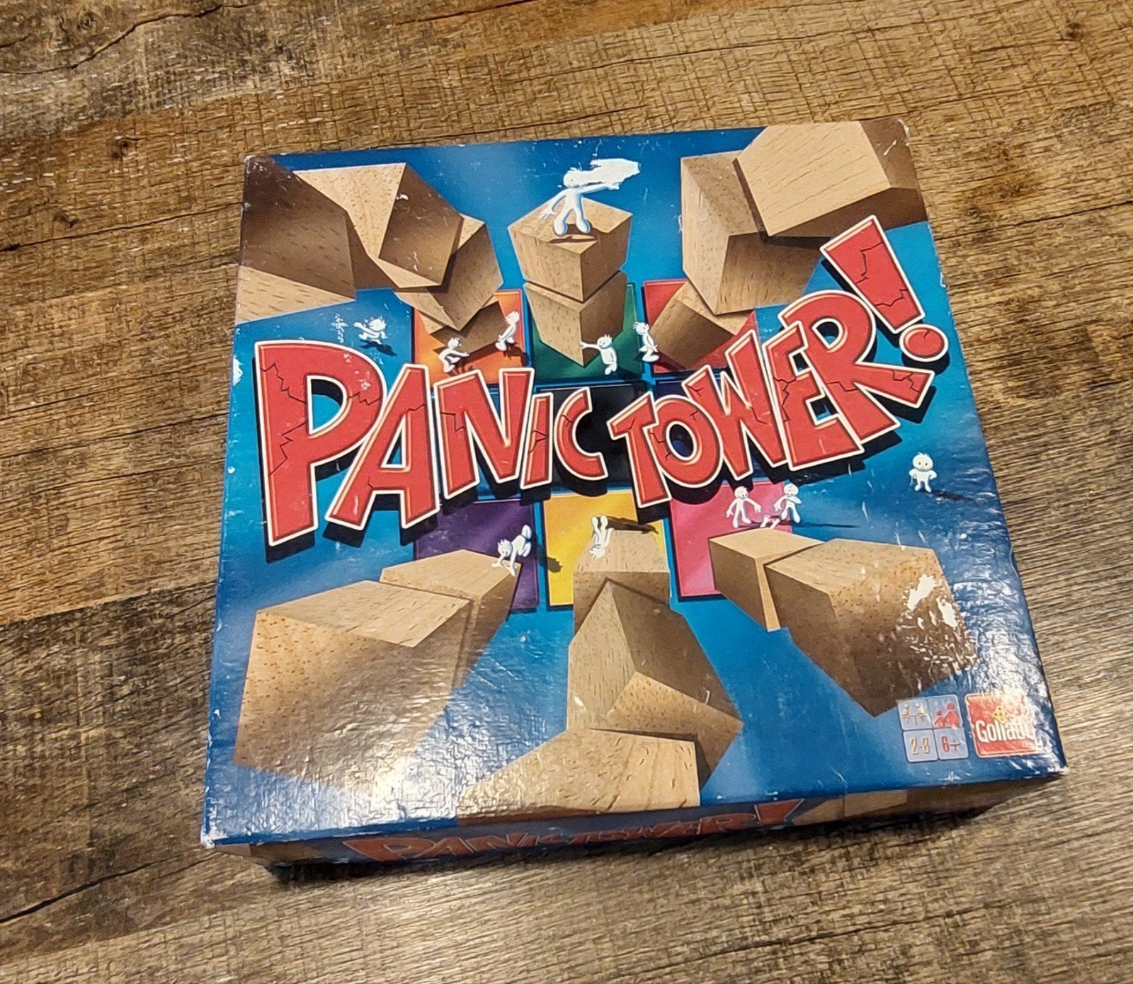 Panic Tower! - Spannend stapelspel van Goliath, Een of twee spelers, Ophalen of Verzenden, Gebruikt, Goliath