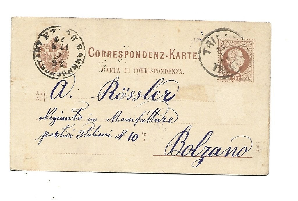 Oostenrijk -Hongarije -1877, Postzegels en Munten, Brieven en Enveloppen | Buitenland, Verzenden, Briefkaart