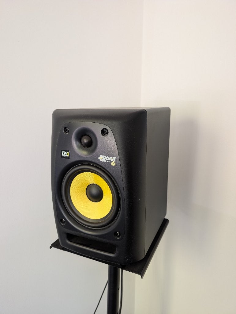 KRK RP 6 G2 actieve studio monitoren (2st.) incl. standaard, Audio, Tv en Foto, Luidsprekers, Ophalen, Studiomonitor, Gebruikt