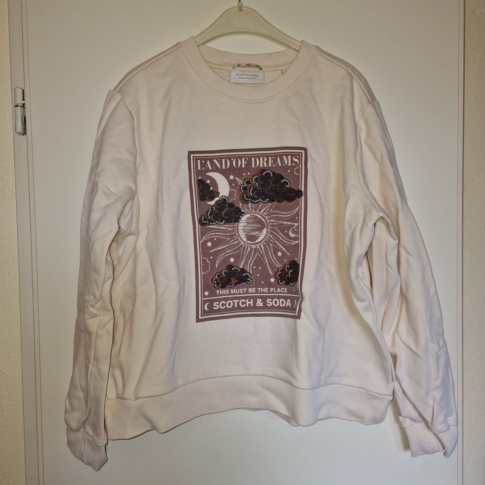 Scotch & Soda sweater met print, maat L, Wit, Maat 42/44 (L), Nieuw, Scotch & Soda