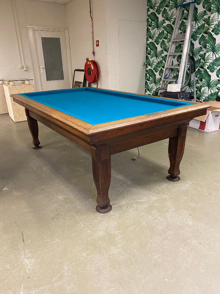 Biljart 200 x 100 inclusief plaatsing, met nieuw laken, nr 3, Ophalen, Gebruikt, Biljarttafel