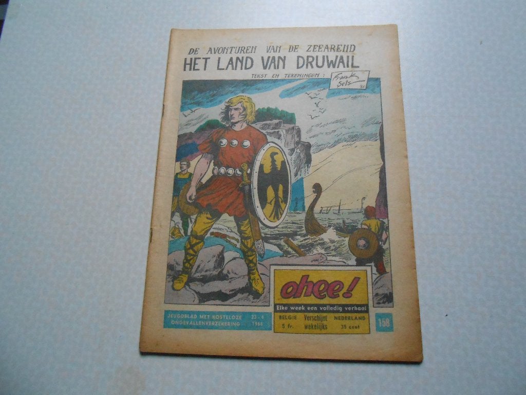 Ohee 158 Het land van Druwail 1966., Boeken, Frank Sels, Eén stripboek, Ophalen of Verzenden, Zo goed als nieuw