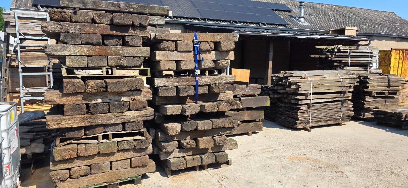 Harthouten bielzen | 13 x 23 x 130 cm | 160 stuks, Gebruikt, Ophalen of Verzenden, 50 mm of meer, Balk