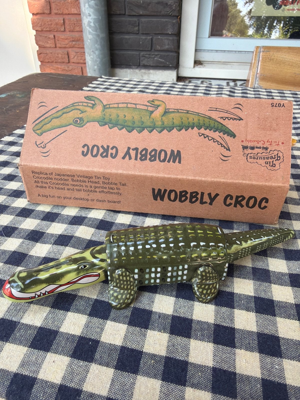 Wobbly Croc: Vintage Blikken Krokodil Replica, Ophalen of Verzenden, Nieuw