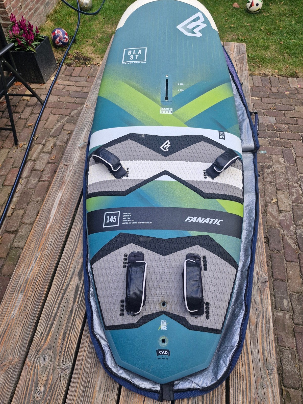 Fanatic Blast Limited Edition 145L, Ophalen, Gebruikt, Minder dan 250 cm, Met draagtas