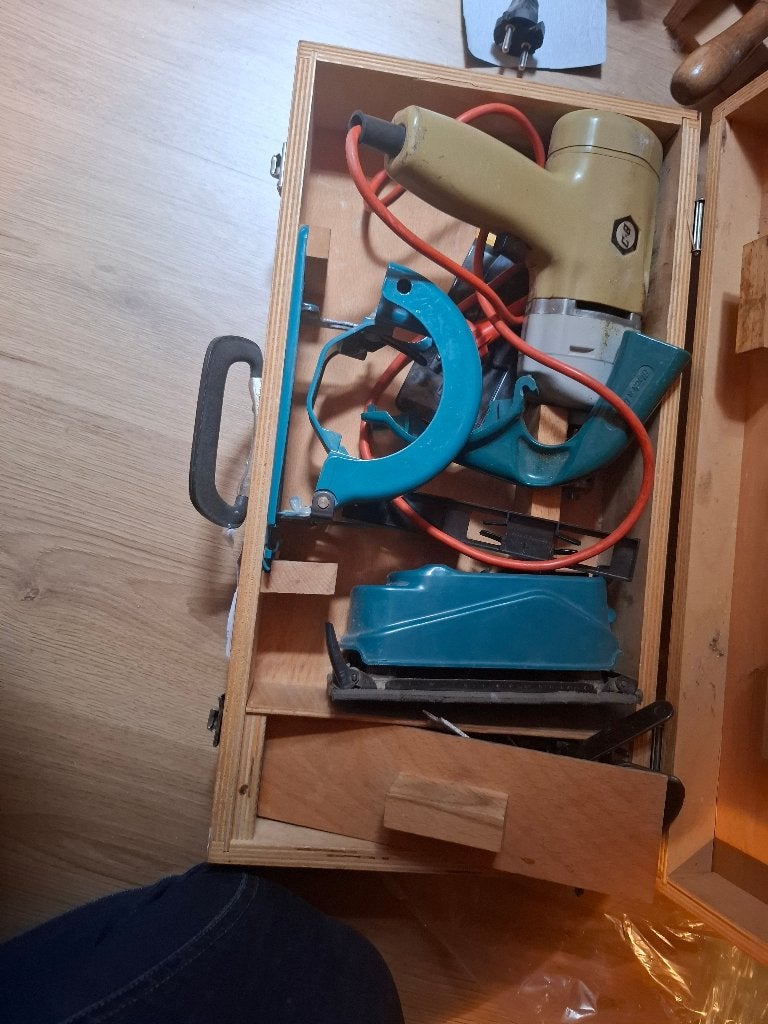 Vintage Black & Decker set in houten koffer (jaren '60/'70), Ophalen, Overige typen