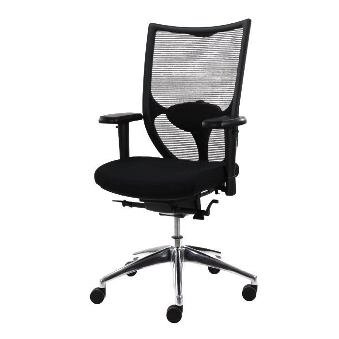 Bureaustoel CS 777 - Zwart - Chroom - Nieuw, Zwart, Nieuw, Ophalen of Verzenden, Bureaustoel