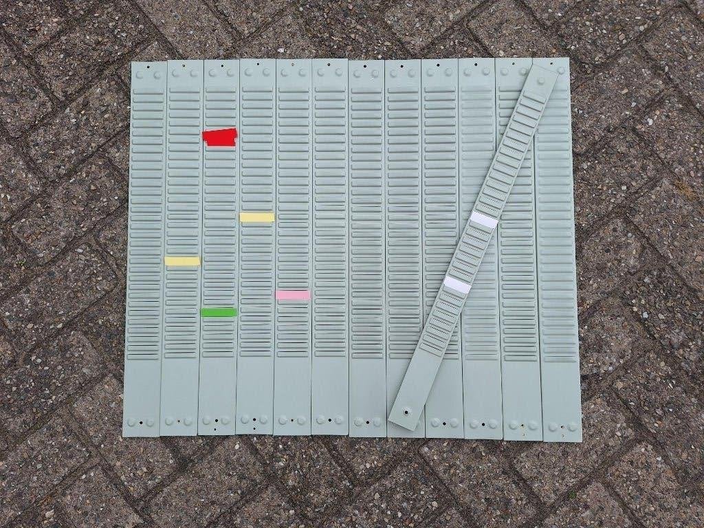 metalen planbord, Ophalen, Gebruikt