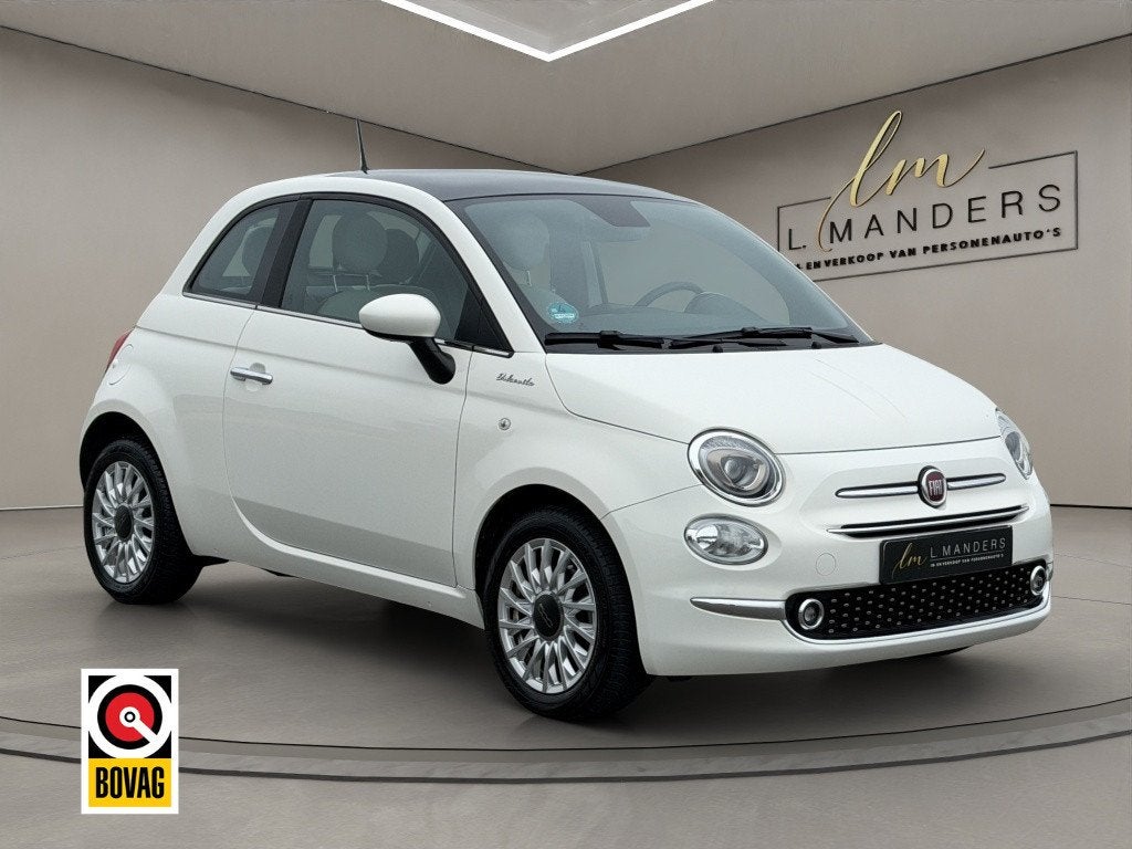 Fiat 500 1.0 Hybrid Dolcevita 2023 WIT | Panoramadak | Apple, 12 maanden, Gebruikt, Euro 6, Wit