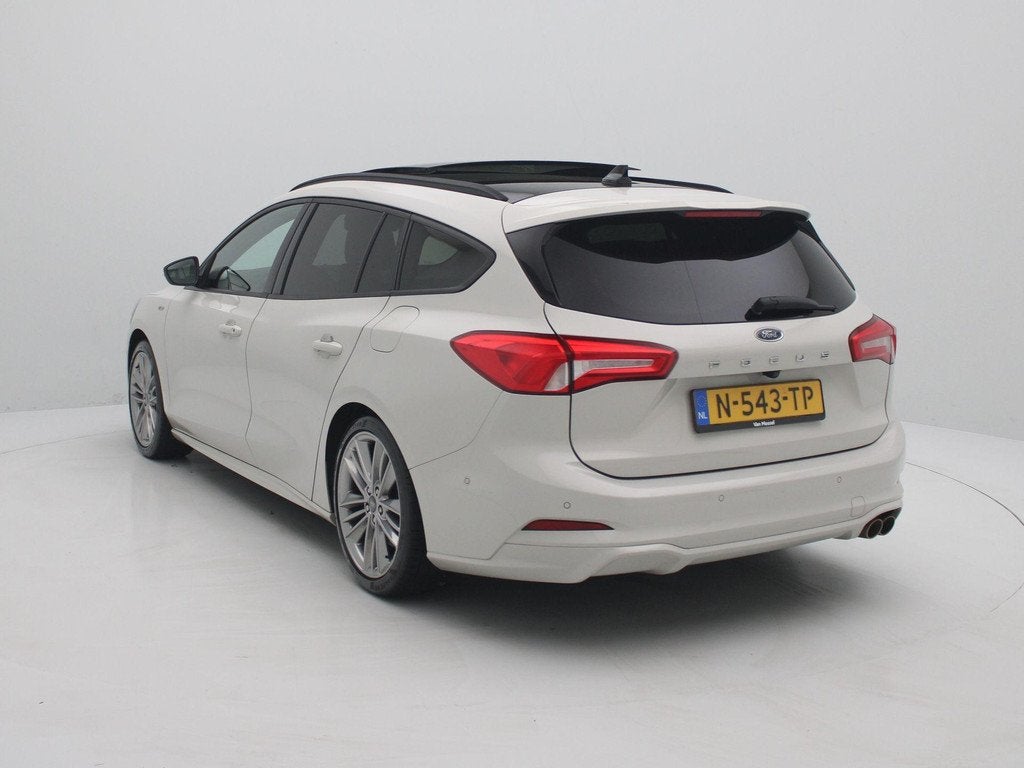Ford Focus Wagon 1.5 EcoBoost ST Line X Business Aut. | Appl, Auto's, Ford, 12 maanden, Euro 6, Leder en Stof, Origineel Nederlands