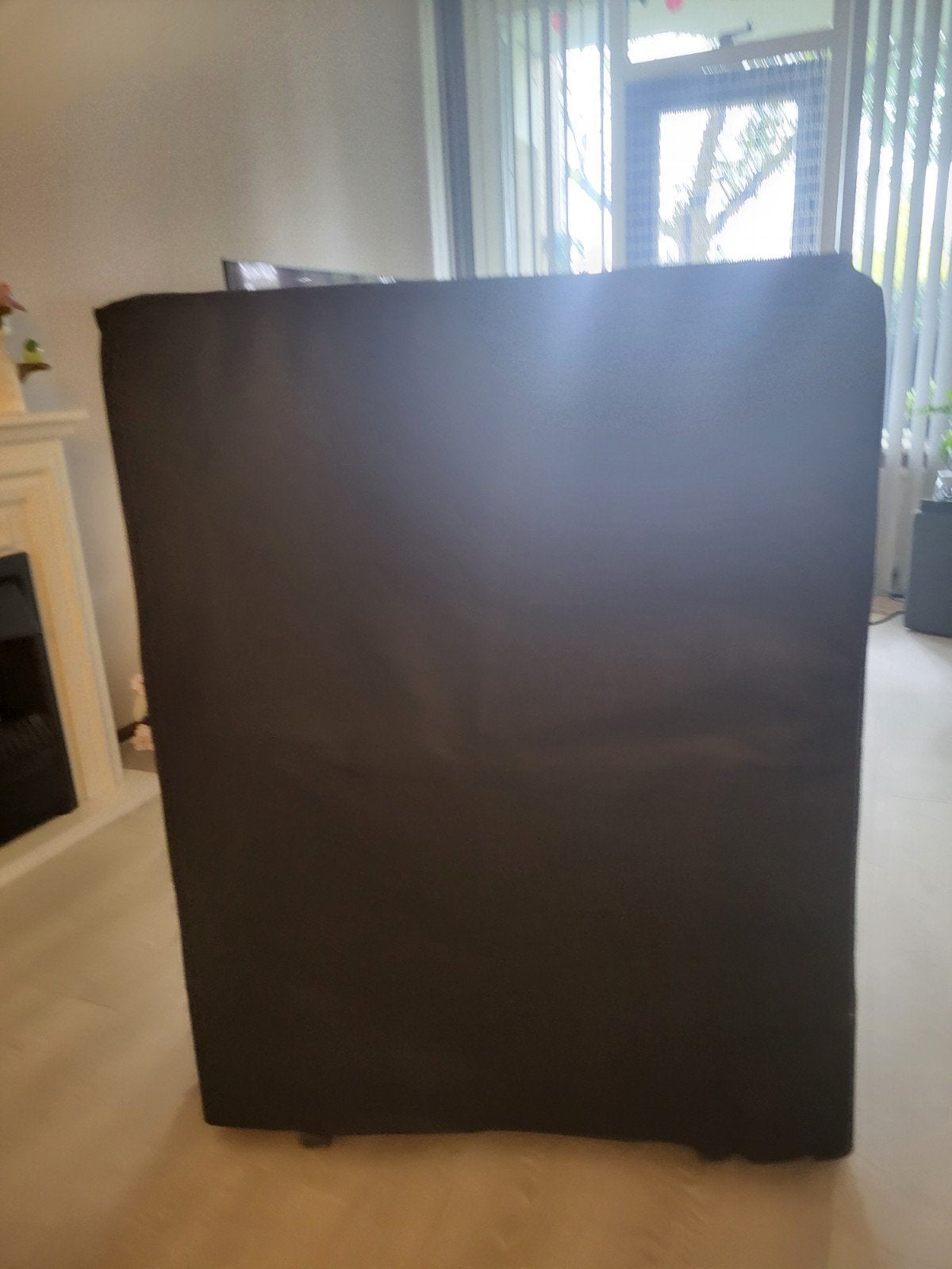 Opvouwbaar logeerbed met matras en hoes, Ophalen, Eenpersoons, Zwart, Praktisch
